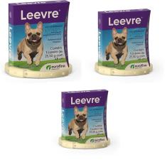 Kit 3 Unidades Coleira Leevre 25,50g Com 48cm