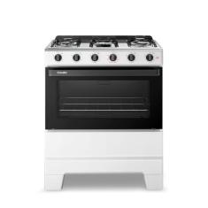 Fogão de Piso 5 Bocas Esmaltec F5ISB Ideal Pop | Mesa em Aço Inox, Acendimento Manual, Branco