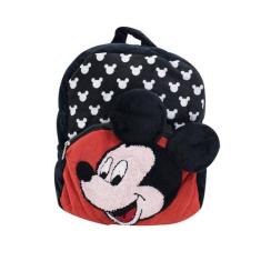 Mochila Infantil Preto Mickey Pelúcia Disney