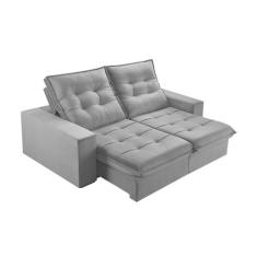 Sofá 4 Lugares Retrátil e Reclinável Martins M-166 Veludo - Martins Es