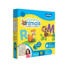 Quebra-Cabeça - Alfabeto dos Animais - 60 Peças - Toyster