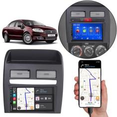 Kit Multimídia Mp5 Linea 2009 A 2014 7 Pol Touch-screen Carplay + Câme