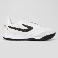 Chuteira Society Topper Maestro Pro IV, Branco, Dourado, 37