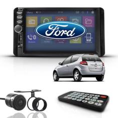 Kit Central Multimídia Universal Mp5 2Din Bt Espelha Ford Ka - First O