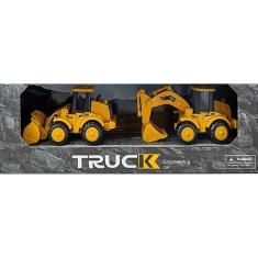 Kit 2 Carrinhos de Construção Miniatura Escala 1:50 2627-2 - Dorémi - 