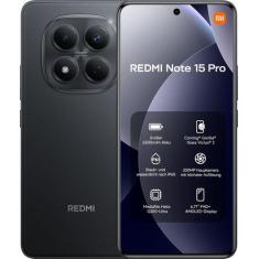 Smartphone Xiaomi Redmi Note 15 Pro Black 256GB 8GB RAM - Xiaomi Redmi