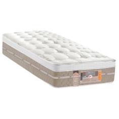 Colchão Solteirão Castor Silver Star Air com Molas Ensacadas e Euro Pillow 32x96x203 cm - Branco/Bege