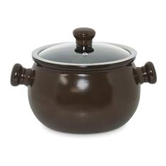Panela em Cerâmica Premiere 24cm 7L Ceraflame Cookware - Chocolate