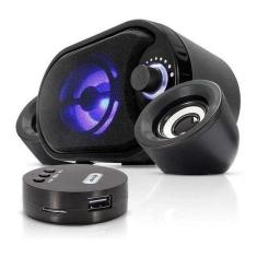 Caixa De Som Bluetooth Subwoofer Knup Usb/P2 3,5Mm Kp-6018Bh