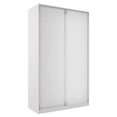 Guarda Roupa Solteiro 2 Portas de Correr 3 Gavetas Zermatt Rr Moveis Branco