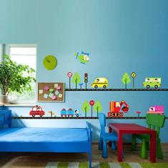 Adesivo para Quarto Infantil Carros na Cidade