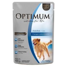 Ração Umida Optimum Sachê para Cães Adultos Sabor Frango - 100g
