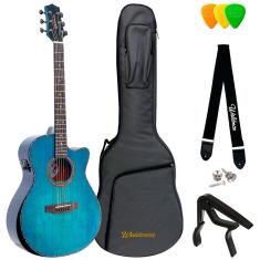 Violão Waldman Grand Auditorium Sólido Abadia Gcex-1841 Bl C/ Bag