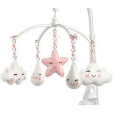 Móbile Berço Bebê Musical E Giratório Chuva De Amor Rosê - Sleepbaby, 