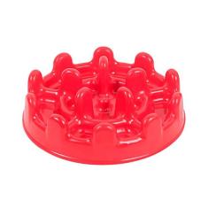 Comedouro Lento e Funcional Pet Games PetFit Vermelho para Cães e Gato