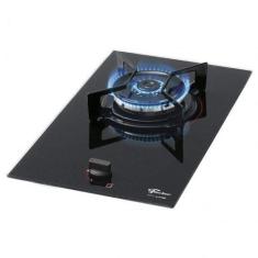 Cooktop à Gás Mesa Vidro 1 Queimador Tripla Chama Fit Line Bivolt Fisc