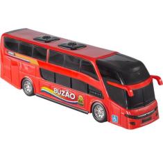 Ônibus Miniatura Dois Andares Buzão - Bs Toys, Vermelho