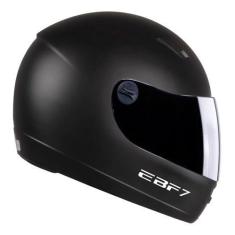 Capacete Moto Ebf 7 Carbon Gt Preto Solid Várias Cores + Nf, PRETO FOS