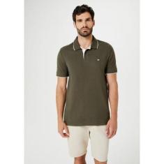 Camisa Polo Hering Básica Regular Em Piquet Com Bordado Masculina-Masculino