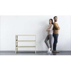 Estante Quadra com 3 Prateleiras Fendi - Organize