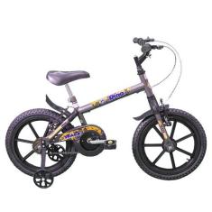 Bicicleta TK3 Track Dino Infantil Aro 16, 16", Grafite, 10"