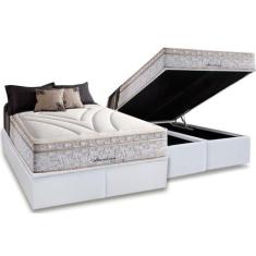 Cama Box Baú Queen: Colchão Molas Herval Maxspring American + Base CRC