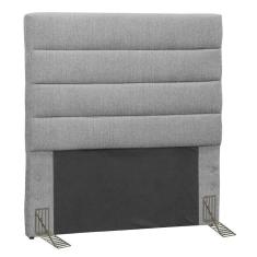 Cabeceira Quarto Solteiro 90cm Greta Linho Cinza