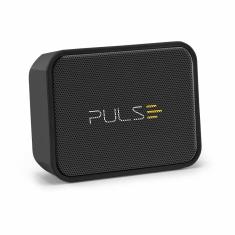 Caixa De Som SP354 Portátil Splash Speaker Bluetooth Passivo Bass Boost 8W de Potência Pulse - Preto