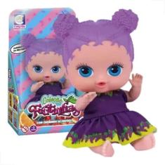 Boneca Bebe Coleçao Frutinhas Com Cheirinho Frutas Cotiplas