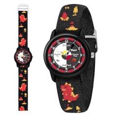 Relógio infantil com pulseira de tecido elástico, relógio analógico à prova d'água para crianças de 3 a 12 anos | Primeiros relógios infantis | Relógio divertido de aprendizagem | Presente ideal para