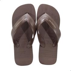 Chinelo Havaianas Hybrid Be Café