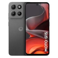 Motorola Moto G15 128GB 4GB RAM Dual SIM Tela 6.72" - Cinza