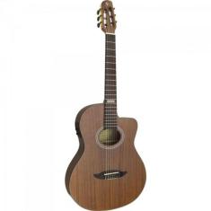 Violão Eletroacustico Flat Cutaway Nylon Gnf-3 Walnut Satin Giannini