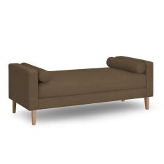 Recamier Berlim 1,20m Suede Marrom - Inova Decorações