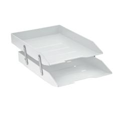 Acrimet Caixa Para Correspondência Articulável Dupla, Organizador de Documentos, Cor Branco, 243.BO