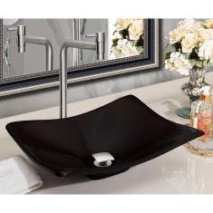 Kit Cuba Concava Sobrepor C/ Torneira Inox e Valvula Click