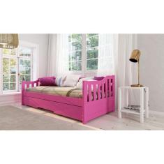 Bicama Infantil em Madeira Maciça/MDF Diana Rosa