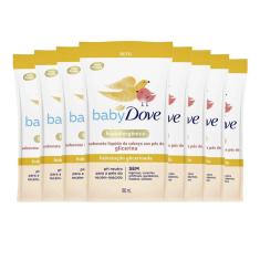 Kit Sabonete Líquido Dove Baby Refil Hidratação Glicerinada 180ml - 8 Unidades