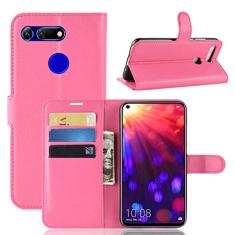 Capa para Huawei Honor V20, capa carteira flip de couro PU premium com compartimento para cartão, suporte e fecho magnético [capa interior à prova de choque de TPU] Compatível com Huawei Honor V20