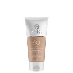 Protetor Solar Facial 60 FPS com Cor Média Multifunção ClareadorAnasol Toque Seco Oil Free Hipoalergênico Não Comedogênico Vegano e Cruelty Free