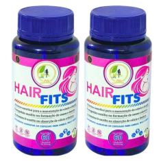 KIT C/2 Suplemento Hair Fits Cabelo e Pele 60 Cáps Fits Life