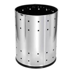 Lixeira Aço Inox Telada 13 Litros Para Casa Lar Escritório - JSN, Inox