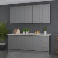 Cozinha Compacta 4 Peças Emily Espresso Móveis