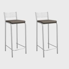 Banqueta Genova 740mm Cromada (par)