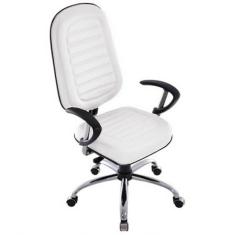 Cadeira Para Escritório Presidente Gomada Linha Blenda Branco