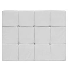 Cabeceira Suspensa Sleep 90 cm Solteiro Suede Branco - Amarena Móveis