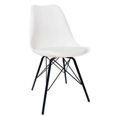 Cadeira de Cozinha Saar Preta e Branca - Mobly