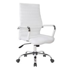 Cadeira de Escritório Diretor Giratória Cleaner Branca - Mobly