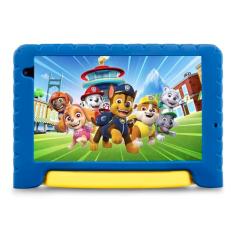 Tablet Infantil Patrulha Canina 8" Wi-Fi 6GB RAM 64GB Android 13 Octa-Core com Capa Resistente, Controle Parental, Câmera Frontal 2MP e Principal 5MP Multi - NB440