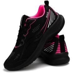 Tenis Sapatenis Polo Running Feminino Caminhada Academia Super Leve-Feminino